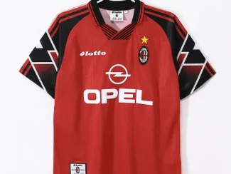 maillot de foot rétro Milan ac 1997/1998